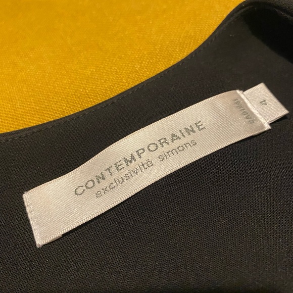 Contemporaine for Simons black long blazer in size 4 - Picture 3 of 4